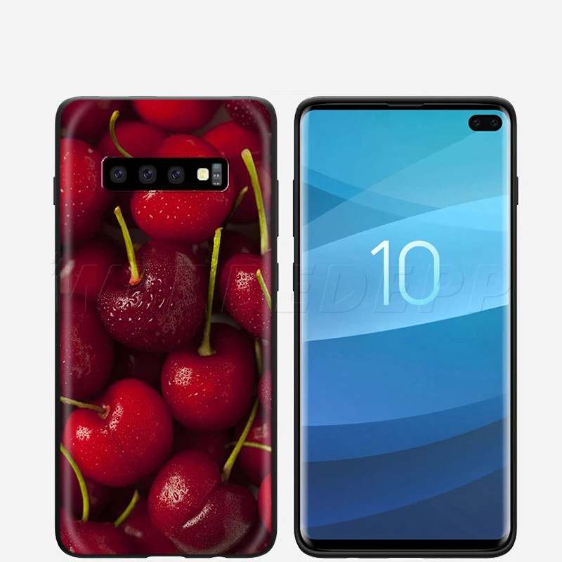 Webbedepp чехол с изображением вкусных фруктов вишни для Samsung Galaxy S7 S8 S9 S10 Plus Edge Note 10 8 9