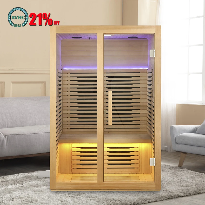 

Home Far Infrared Steaming Room Light Wave Double/Single Sauna Room 220V/110V Therapy Sweat Steam Room Beneficial Skin Slimming
