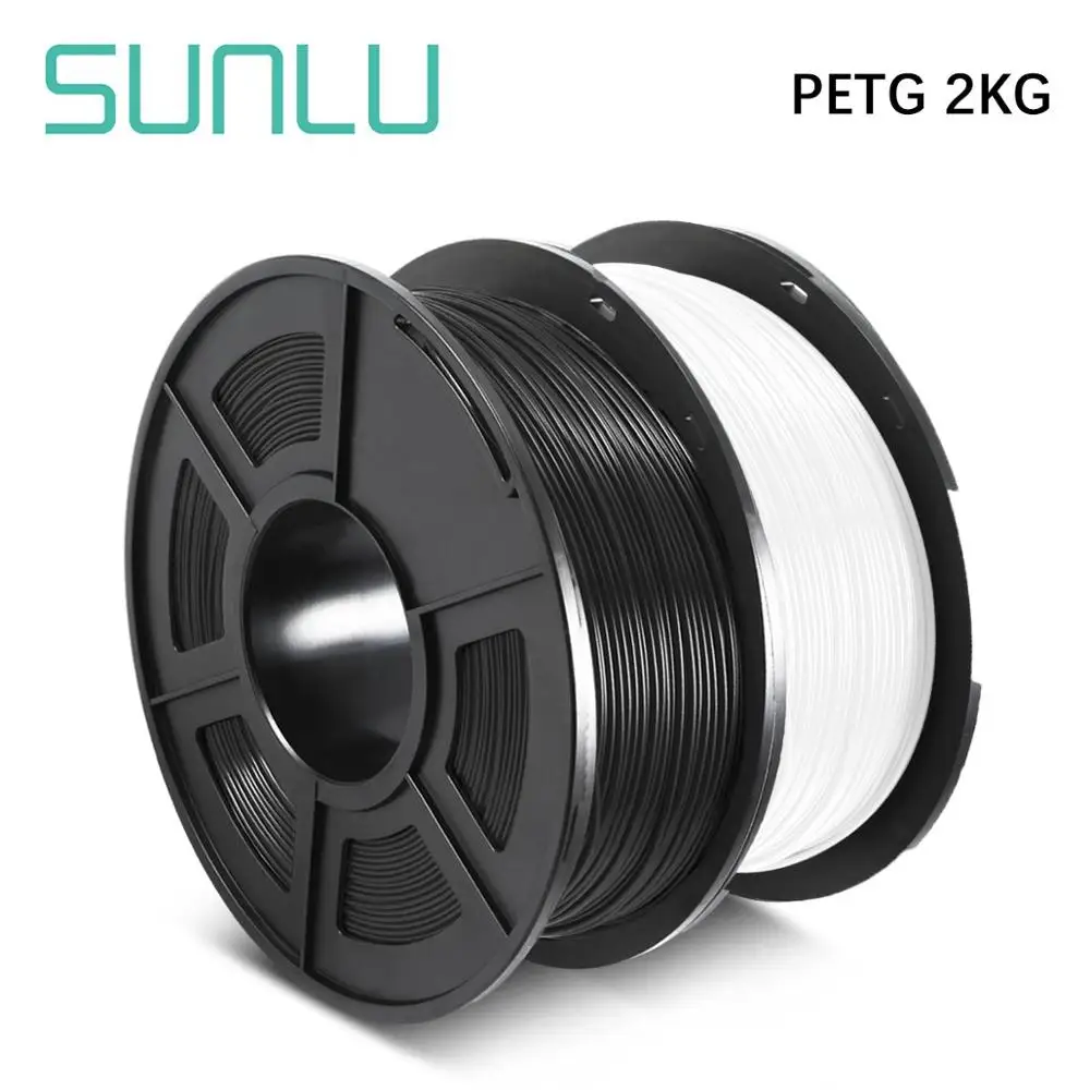 Нить для 3D принтера SUNLU PETG 1 75 мм белый/черный подарок печать сделай сам продажа с 2