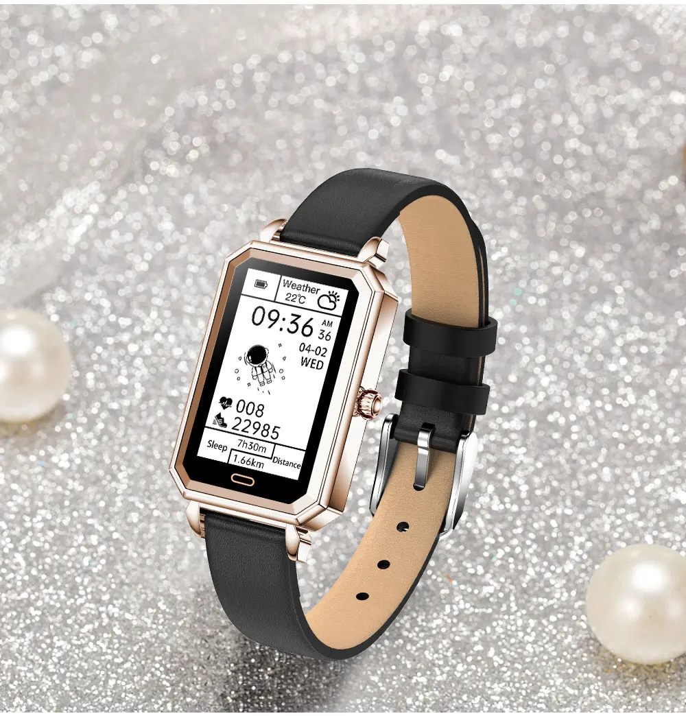 

Original HT2 Smart Watch Women Heart Rate Monitor Blood Pressure Oxygen Remote Camera Bracelet IP68 Waterproof Lady Smartwatch