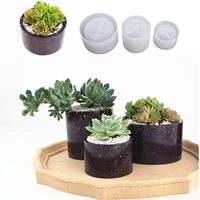pot resin mold round storage box mold potted succulent plant flower pot cylinder holder mold creative home decoration