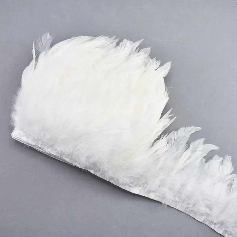 

Wholesale 10Meters/Lot Chicken Rooster Tail Feather Trims Pheasant Feathers for Crafts Fringe Ribbon Wedding Feathers Decoration