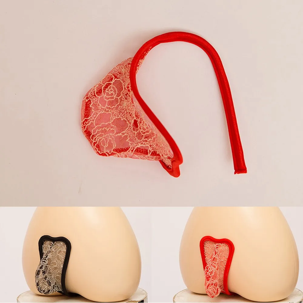 

Sexy C-shorts Panties Spandex C-Shaped Invisible Men's Underwear Sheer C-string Panty Seamless Thong Strapless Lingerie Knickers