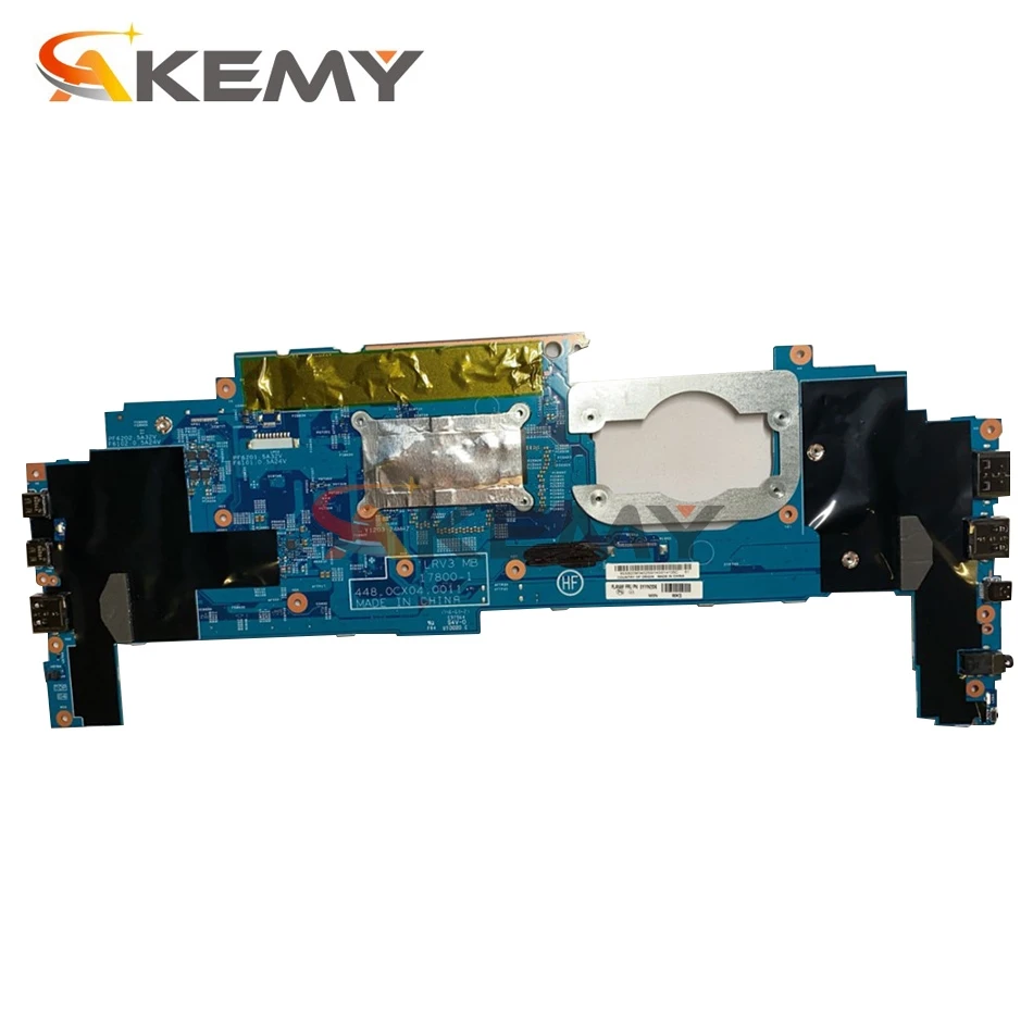 akemy for lenovo thinkpad x1 yoga 2018 notebook motherboard 17800 1 448 0cx04 0011 fru 01yn204 cpu i7 8550u ram 8gb 100 test free global shipping