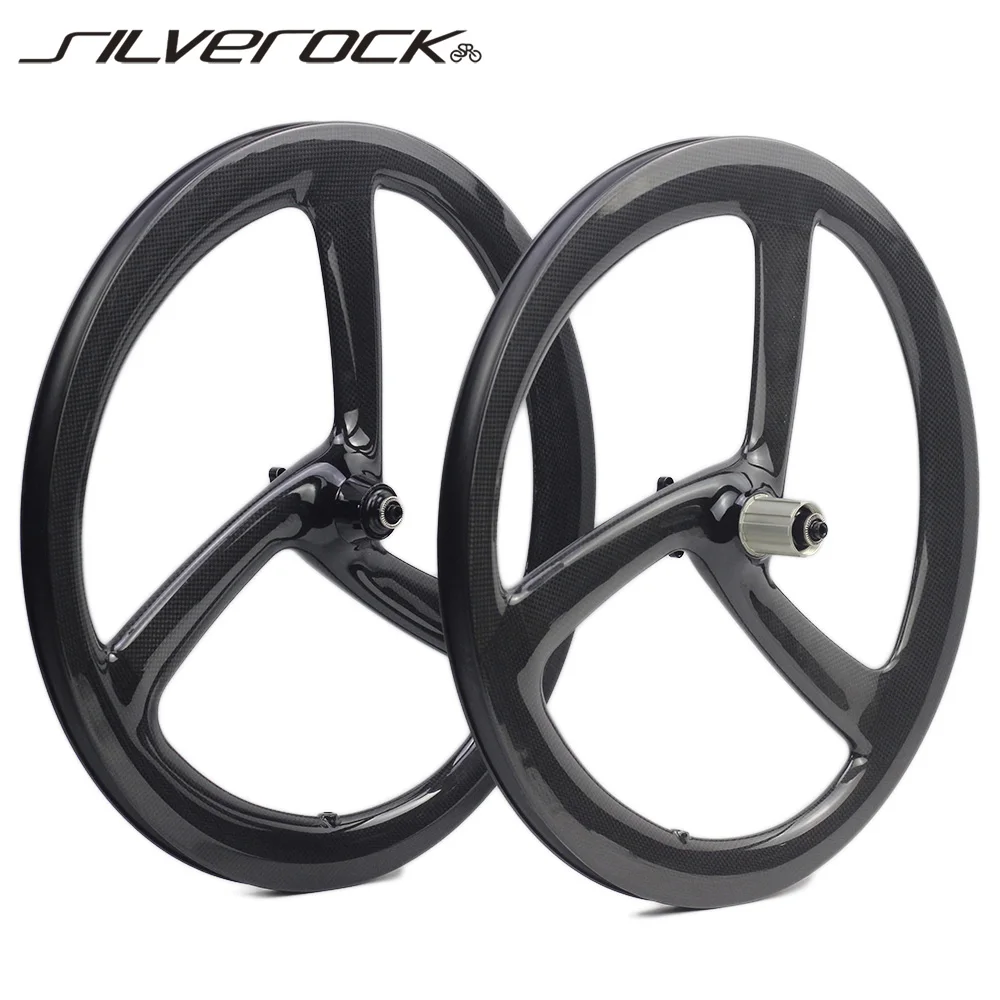 SILVEROCK Углеродные Trispoke колеса 20 &quot1 1/8" 451 16 3/8 349 дисковый тормоз три спицы для JAVA
