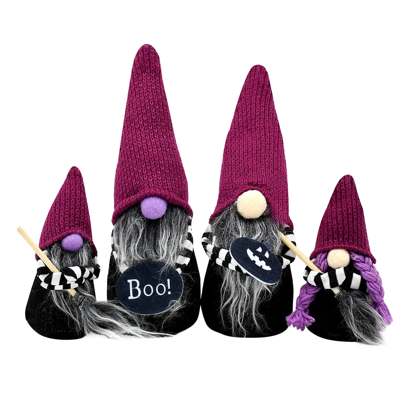 

Halloween Witches Gnomes Decorations Set Shelf Sitters Handmade Halloween Decor Tomte Swedish Gnome Nisse Scandinavian Gnome