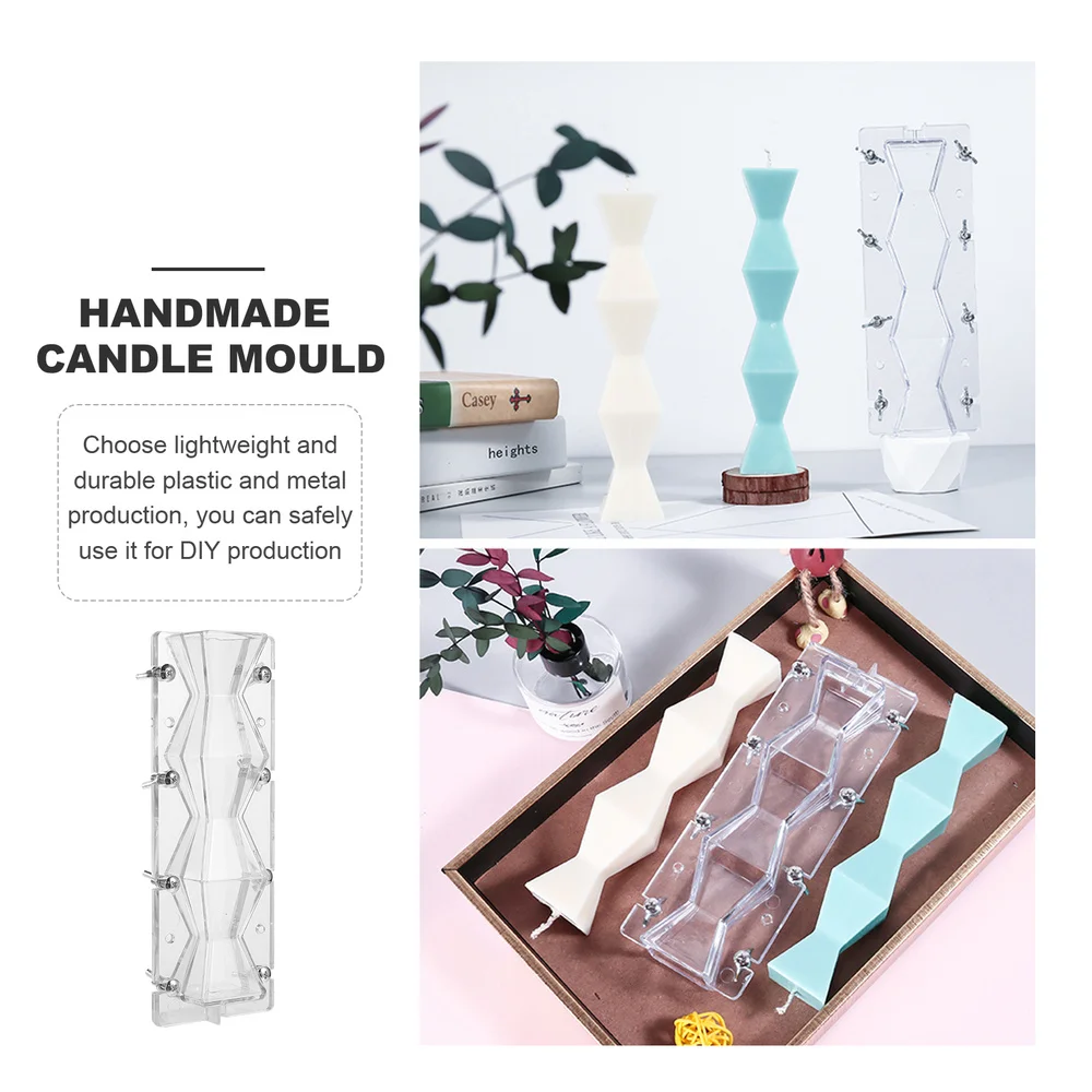 

1pc Geometric Designed Candle Making Mold Candle Casting Mold for DIY Art