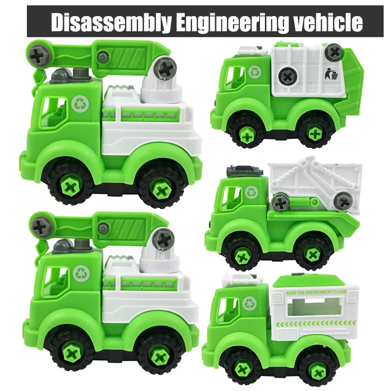 4 шт./лот детская игрушечная гайка сделай сам автомобиль зеленая гигиеническая