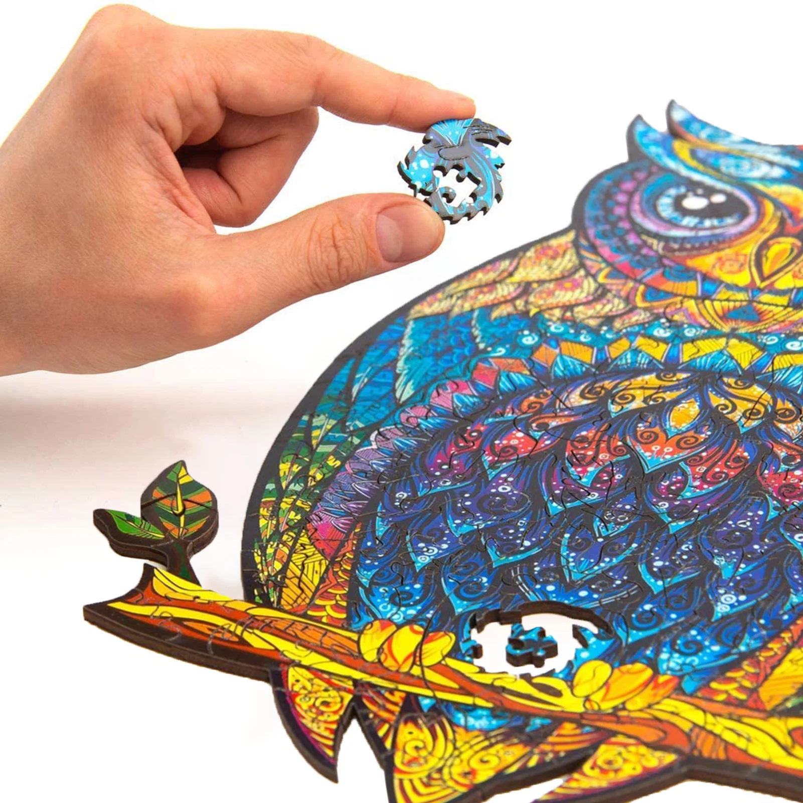 

Unique Wooden Jigsaw Puzzles Mysterious Owl Puzzle Gift For Adults Kids Educational Puzzle Fabulous Gift Interactive Games Toy