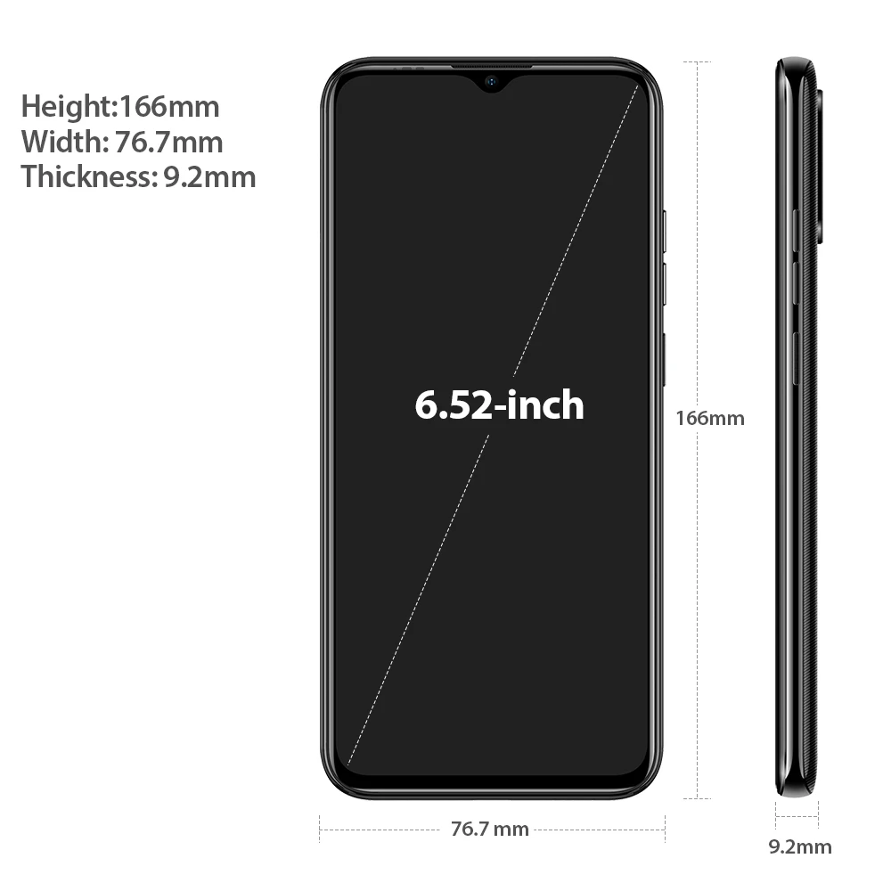 Смартфон Ulefone Note 9P Android 10 4 Гб + 64 ГБ экран Waterdrop 6 52 дюйма Восьмиядерный 4G мобильный