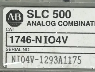 

SLC500 1746-NIO4V
