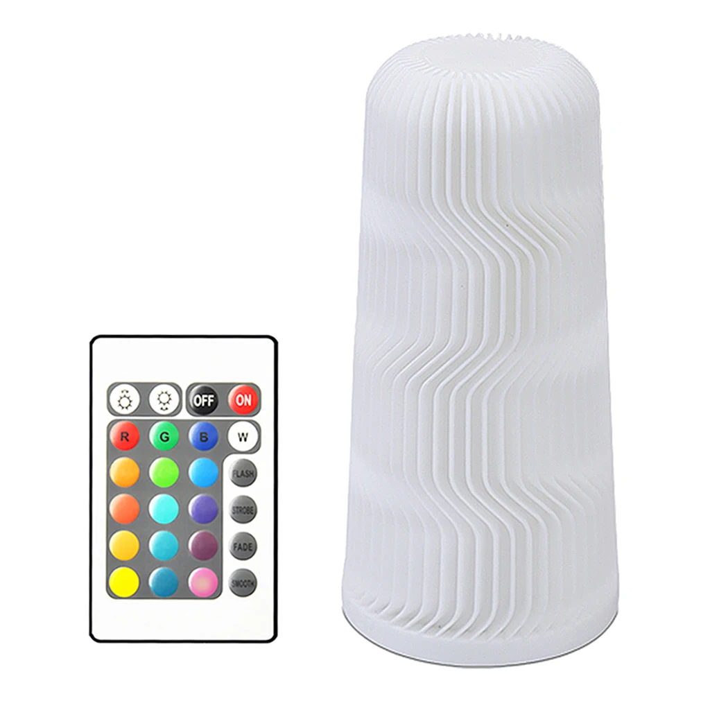 3D печатные сенсорный Управление ночной Светильник прикроватный светильник Спальня Рождественский подарок