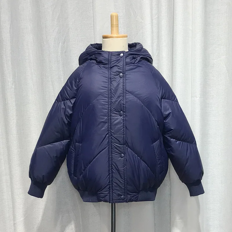 

4 Layers Kids Winter Hooded Bread Jackets Girls Batwing Thick Warm Parkas Boys Windproof Duck Down Puffy Coat Child Outwear