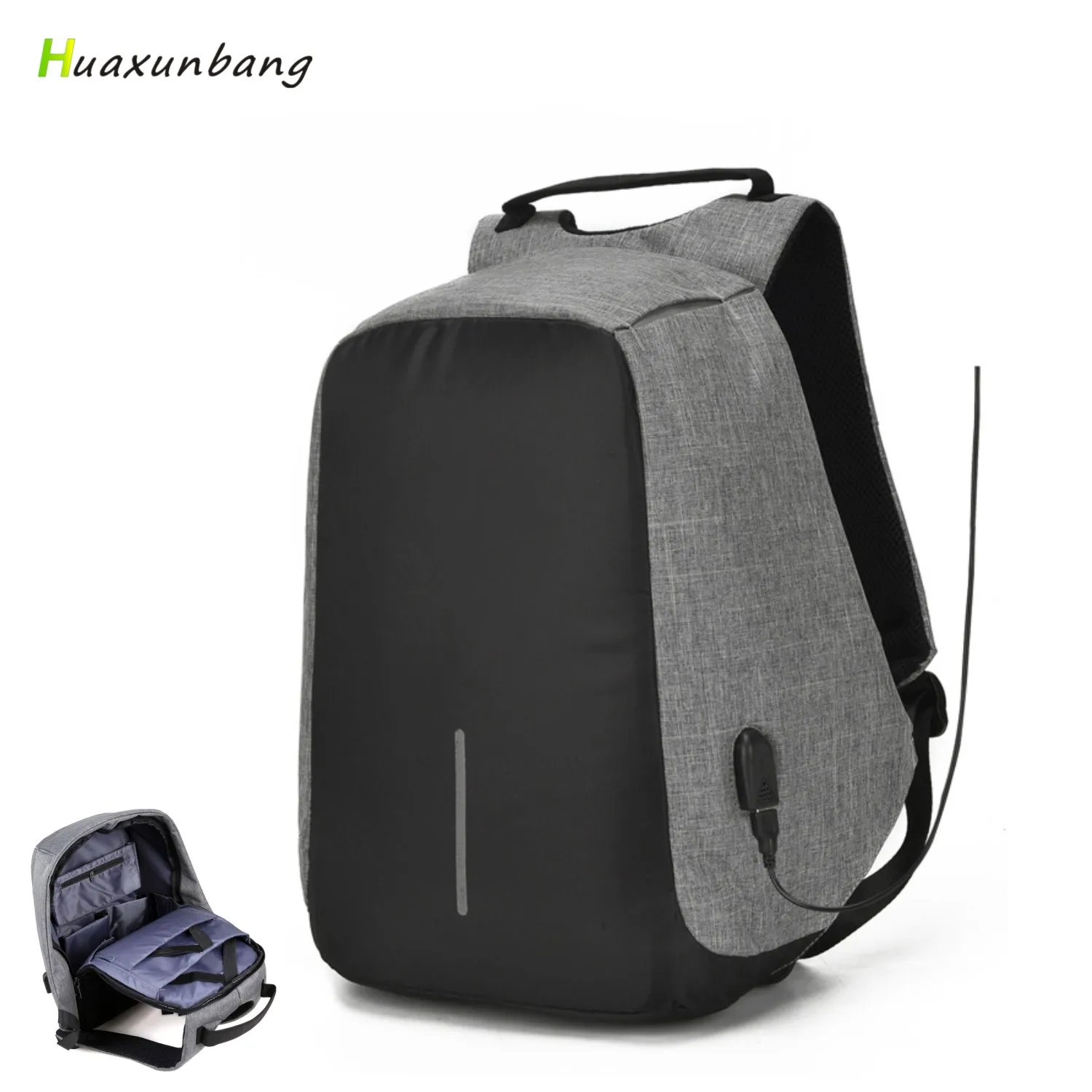 Сумка для ноутбука рюкзак чехол ПК переносной дорожный планшета с USB зарядкой