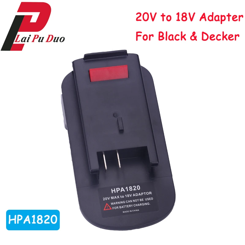 Для Black & Decker/Stanley/Porter HPA1820 20V литиевый Аккумуляторный преобразователь адаптер для