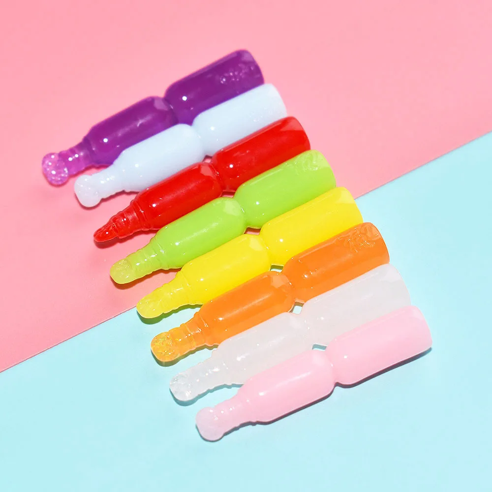 

20Pcs Simulation Ice Lolly Resin Cabochon Mini Food Play Scrapbooking Crafts DIY Hair Bows Center Accessories Phone Decoration