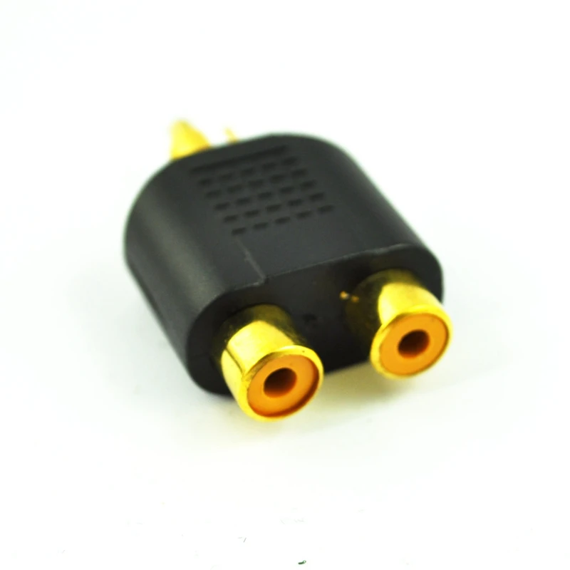 

5 Pcs RCA AV Audio Y Splitter Plug Adapter 1 Male to 2 Female