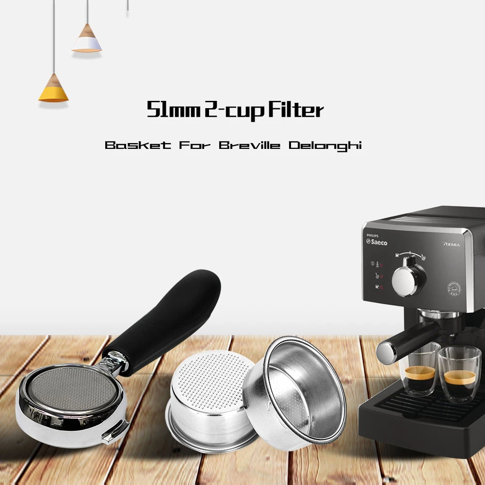Фильтр для кофе Breville Delonghi Krups фильтр чашки 51 мм без давления корзина кухонные