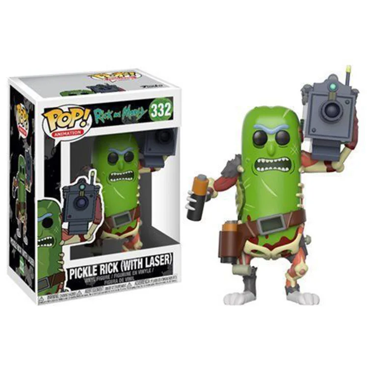 Funko POP Rick and Morty Pickle (с лазером) MR. Meeseeks виниловые фигурки игрушки модели Подарочные