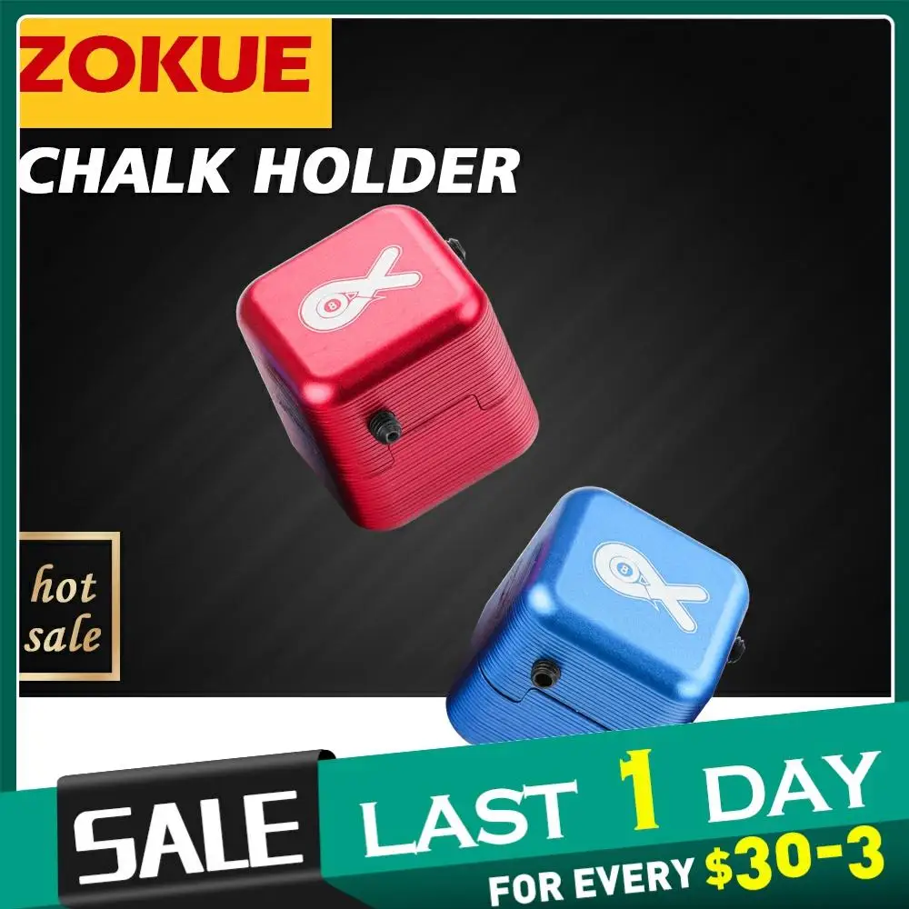 

New Arrival Magnetic Billiard Chalk Holder Two Colors Pool Snooker Chalk Holder Professional Billiard Accessories