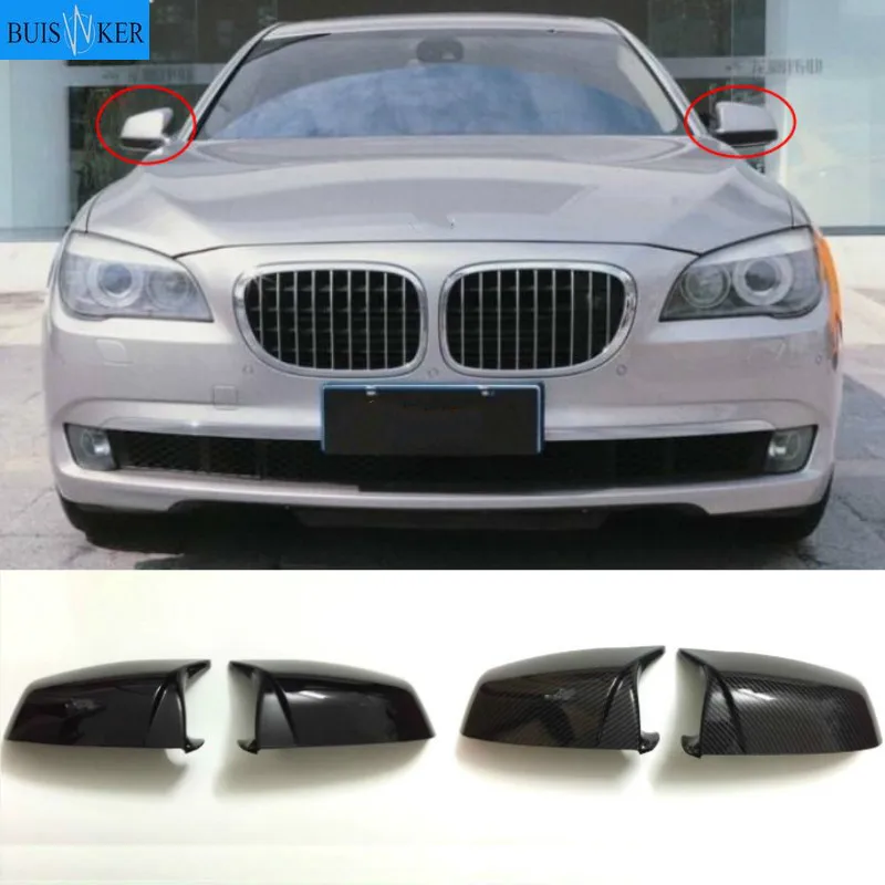

Боковое крыло для зеркала заднего вида, крышка для BMW 5 6 7 серии E60 E61 E63 E64 F01 F02-F04 F06 F07 F10 F11 F12 F13, черное углеродное волокно