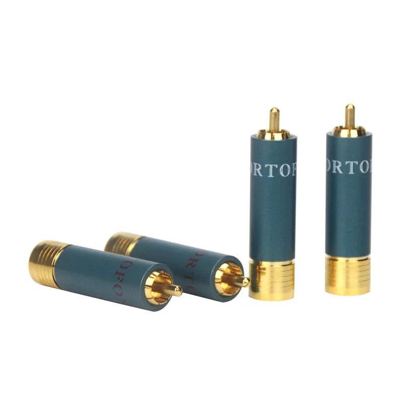 

Hi-end Ortofon Reference 8NX RCA Connectors 4pcs Gold-plated HIFI RCA Plug for RCA Male Interconnect Audio Cable