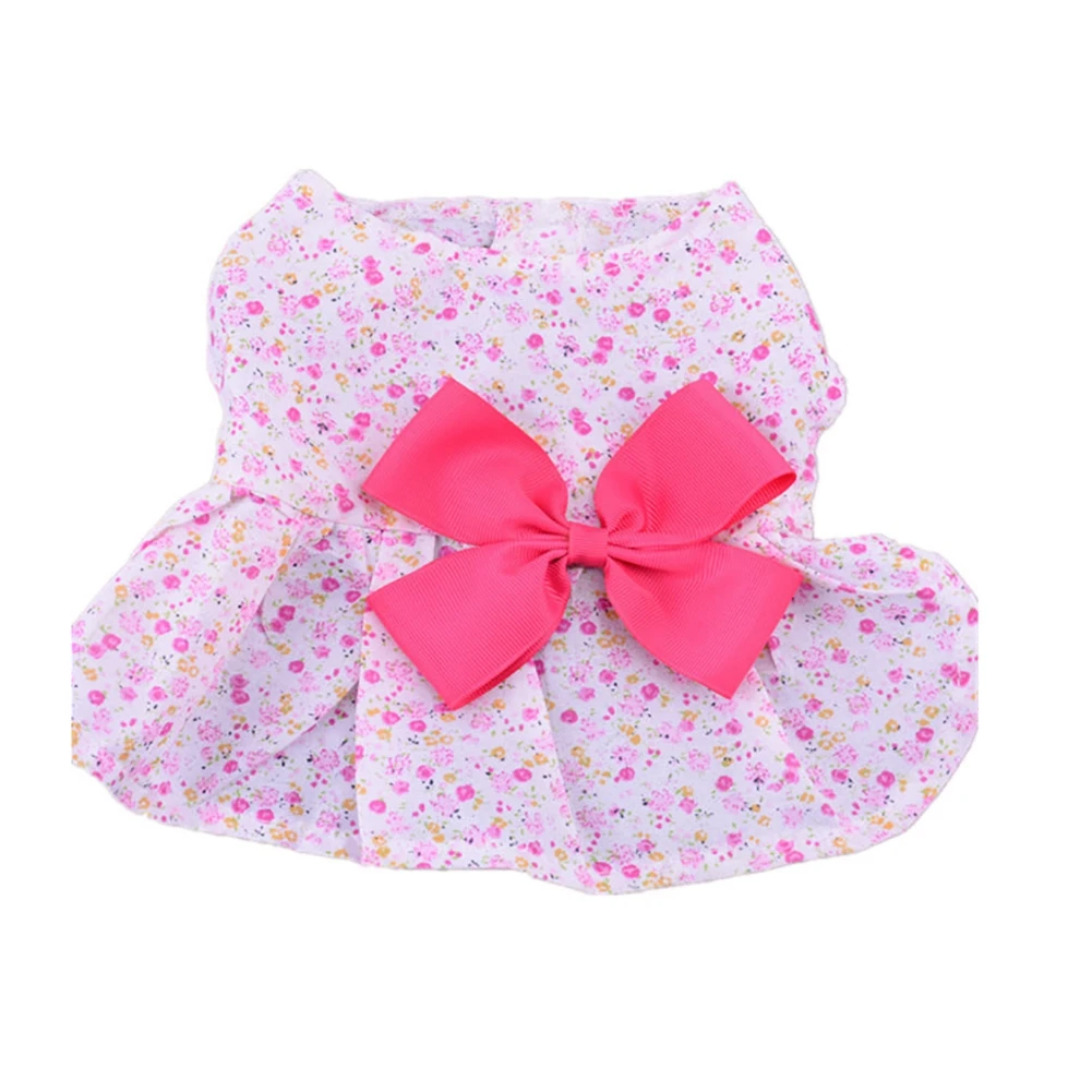 

Summer Small Dog Dress Small Floral Princess Dog Dress For Dogs Skirt Summer Dog Wedding Dresses York Clothes Pet Dress 2021