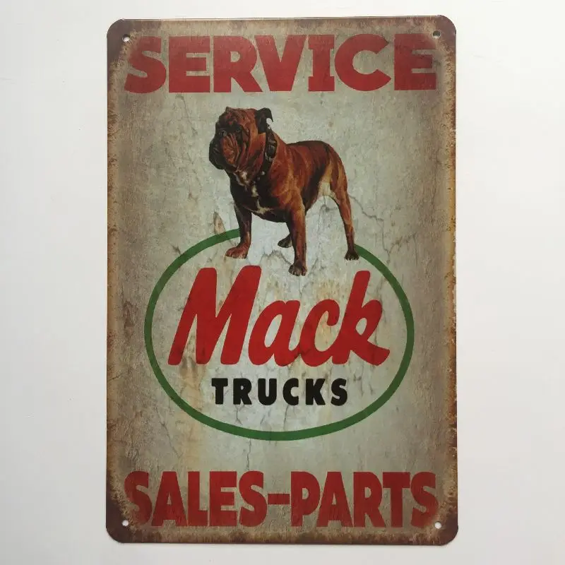 Продажа запчастей Mack Trucks винтажные металлические художественные оловянные