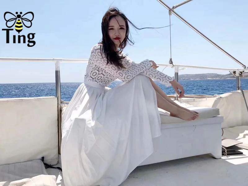 Tingfly Kate/стиль принцессы; сезон весна-лето; длинное кружевное платье макси для вечеринок; винтажное плиссированное платье с разрезом; Vestidos SP Largos