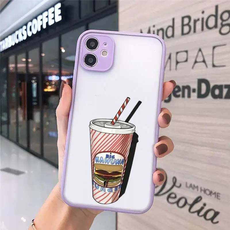 

Pulp Fiction movie Mia Wallace Phone Case Matte Transparent for iPhone 7 8 11 12 s mini pro X XS XR MAX Plus cover funda