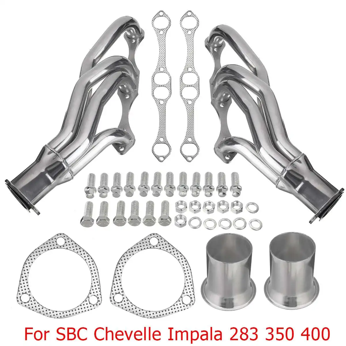 

Выхлопная головка из нержавеющей стали для грузовика Chevy GMC V8 SBC для Chevelle Impala 350 283 400