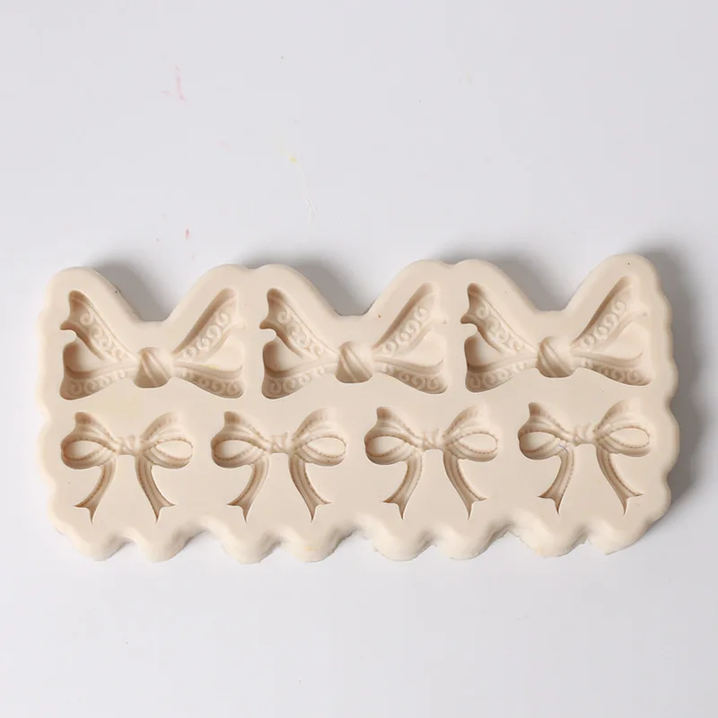 

DIY bowknot silicone fondant cake mould Cake Chocolate Decoration Mold Baking utensils Food grade silicone Resin silicone