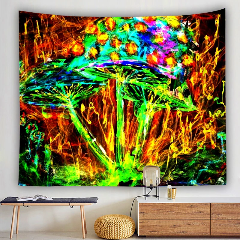 

Psychedelic colorful science fiction European and American decorative towel bedspread beach blanket mandala wall hanging hippie