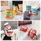 Симпатичный чехол для AirPods Pro, чехол для наушников Bluetooth для Apple Airpods2, Забавный защитный 3D-чехол для телефона с крючком