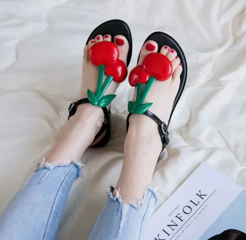 

Melissa Cherry Sandalia Adulto Women Shoes Summer Jelly Shoes Sandals 2021 New Fashion Sandals Women Jelly Shoes Size 35-40