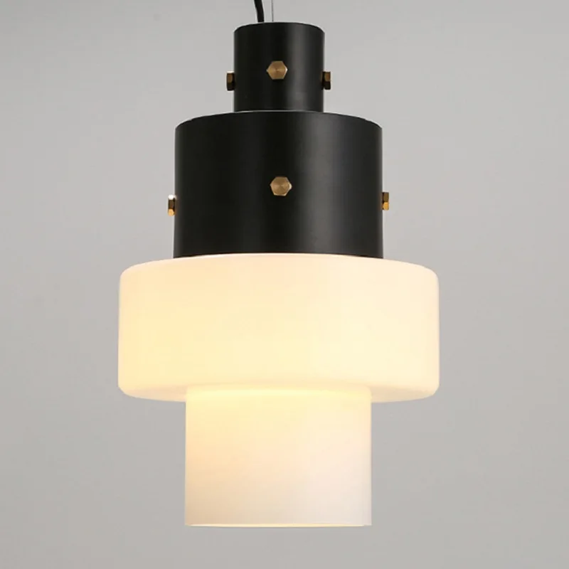 

LukLoy Glass Pendant Light Bar Light Pendant Lamp Glass Hanging Lamp Living Room Modern Lighting Dining Room Led Light E27 Shade