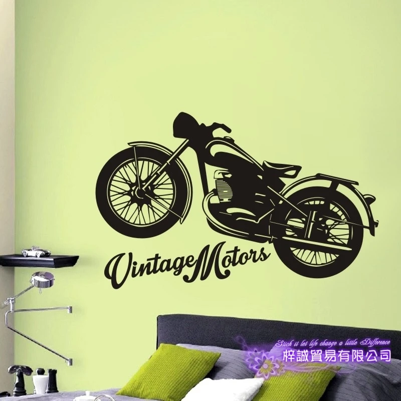 Винтажная наклейка на мотоцикл автомобиль виниловые наклейки стену