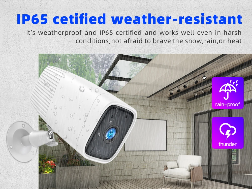 SDETER 1080P аккумуляторная ip-камера безопасности наружная влагозащищенная Wi-Fi камера видеонаблюдения ночного видения Сигнализация Движения P2P