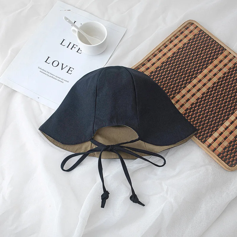 

Big brim Japanese style cover face summer big brim fisherman hat female summer Korean version wild shade trend fashion sun hat