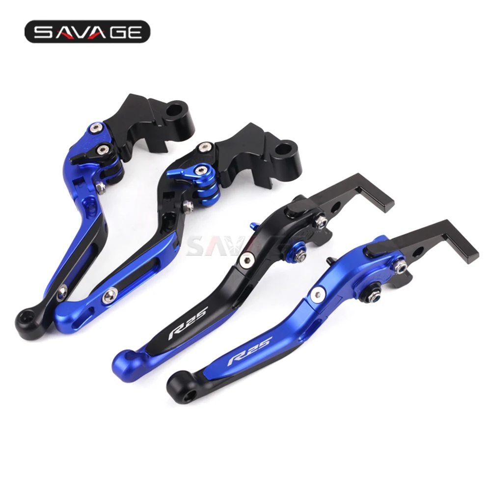 

Folding Extendable Brake Clutch Levers For YAMAHA YZF-R25 YZF YZ-F R25 2014-2020 2017 2018 2019 Motorcycle Accessories LOGO R25