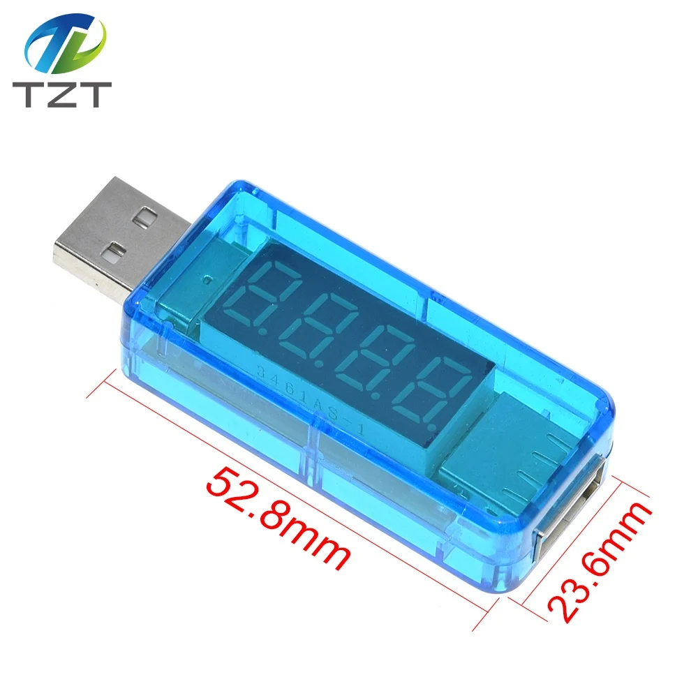 Цифровой USB-тестер TZT измеритель напряжения и для мобильных устройств с зарядкой
