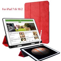 magnetic smart case for ipad 10 2 2019 2020 case with pen slot slim stand cover for ipad 7th 8th gen tablet case