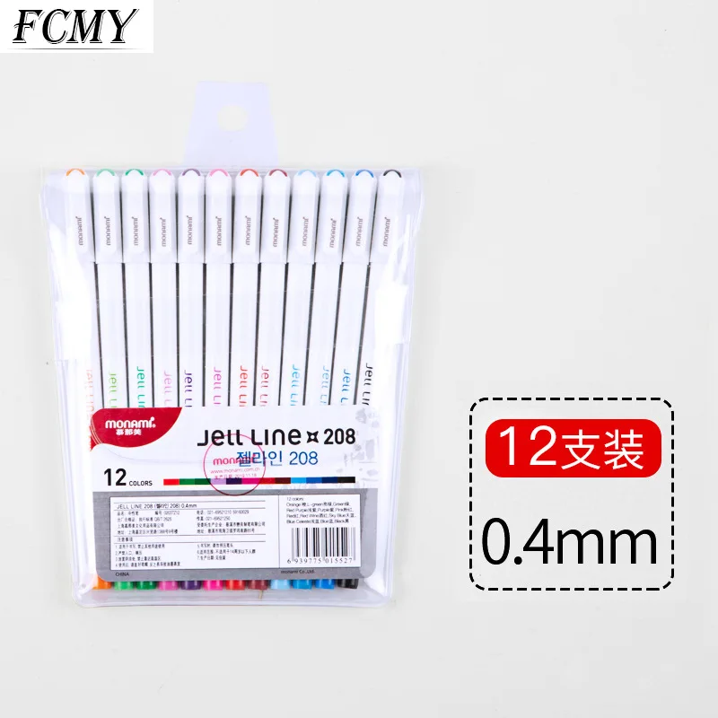 

8/10 Colors Gel Pens Colored Ink Ballpoint Pen for School Student Office Signing Writing Stationery Gifts School Supplies