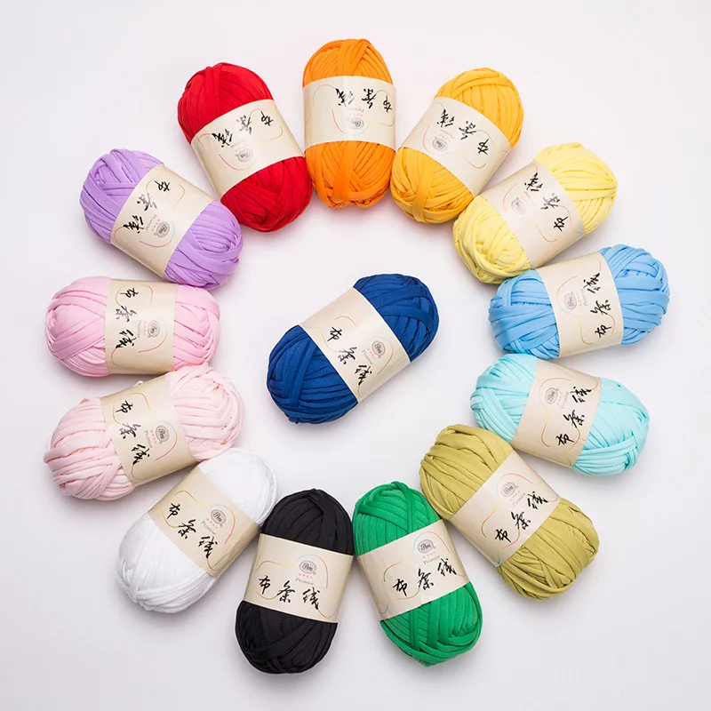 Пряжа для вязания крупной ткани пряжа крючком толстая нить однотонная вязаная