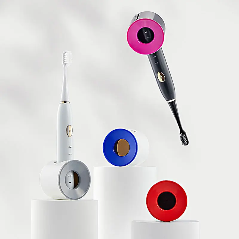 

Creative Adhesive Wall Mounted Electric Toothbrush Holder Stand Traceless Free Punching Space Saving Bathroom Accessories 1 Pc