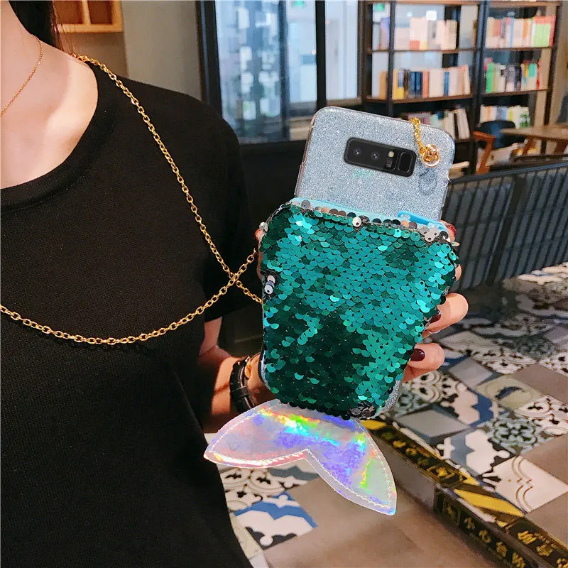 Блестящий блестящий чехол кошелек с блестками Sam S10 детский подарок для samsung Galaxy S9