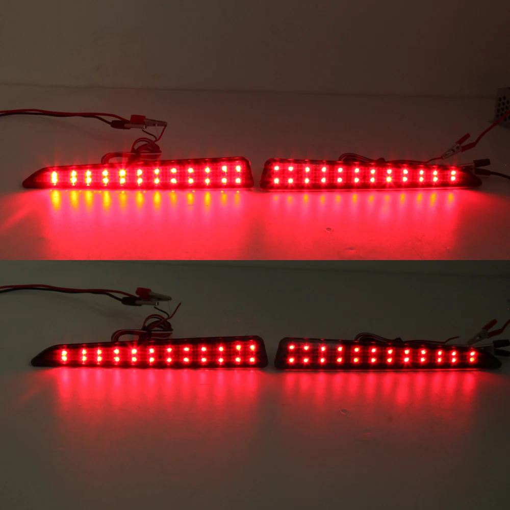 

1 Pair Led Rear Brake light For Toyota tundra Tail Stop Bumper Reflector Lamp Rear turn signal Fog Warning lights