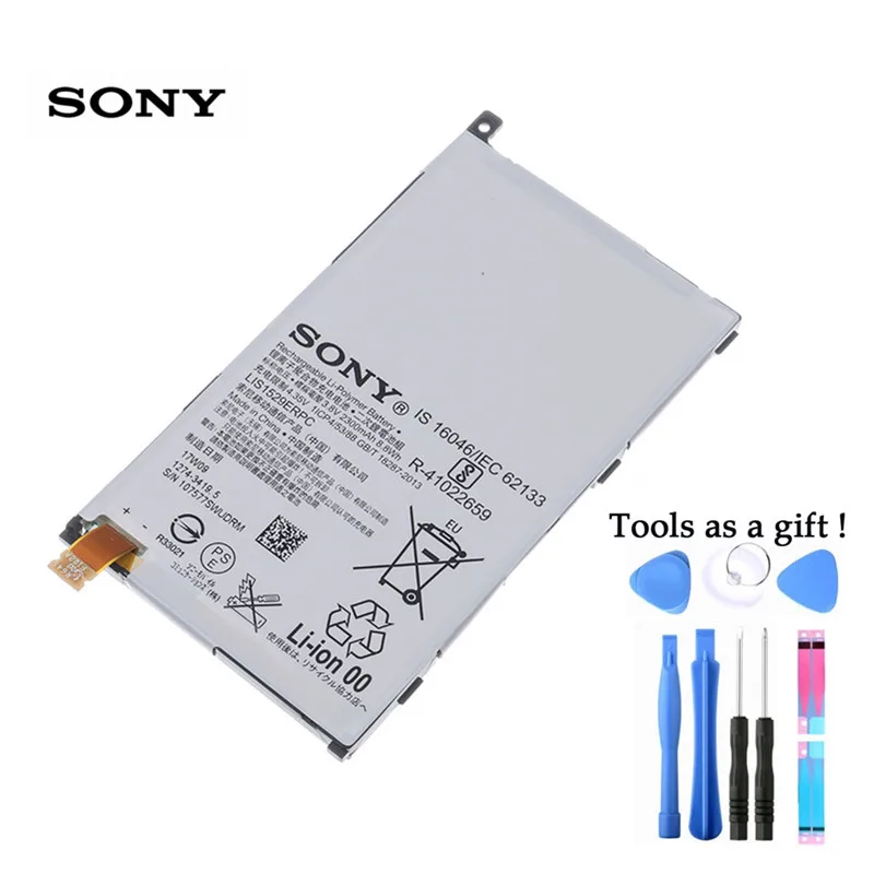 Ony 100% оригинал 2300 мАч LIS1529ERPC батарея для SONY Xperia Z1 mini Compact D5503 M51w телефон высокое