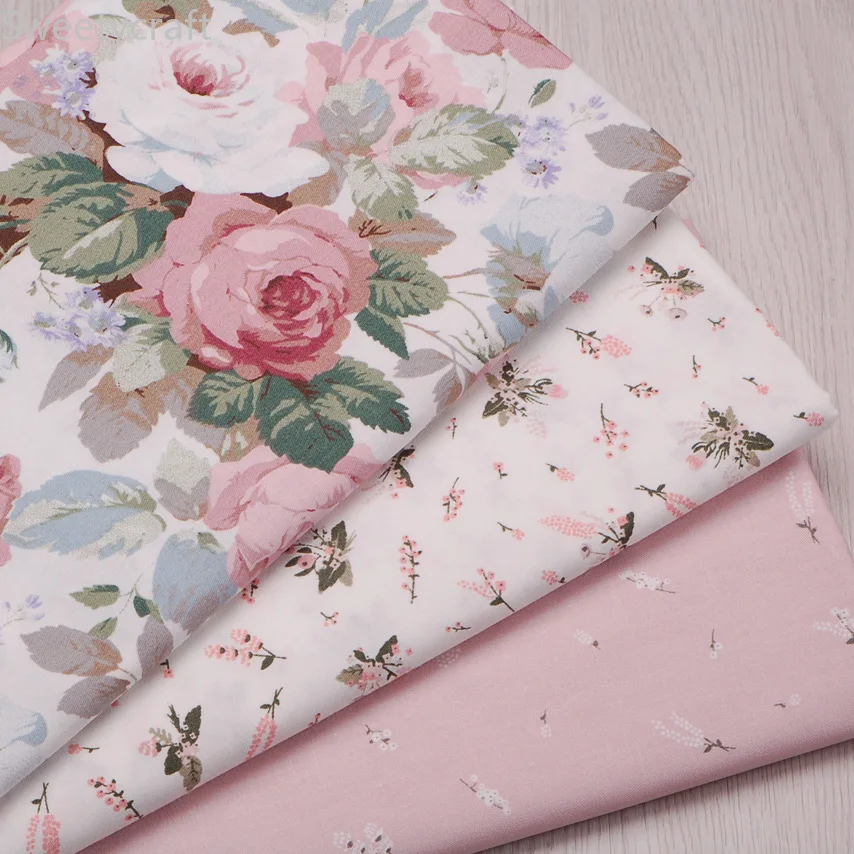 

160cmX10M Elegant flowers 100% Cotton Twill Fabric Patchwork Cloth,Sewing baby Bed Sheet Quilting Fat Quarters Material Fabric