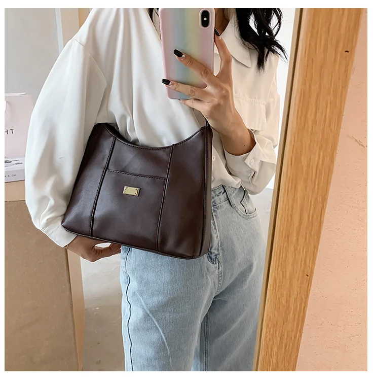 

Fashion women messenger bag pu leather female handbag baguette girl shoulder bag cute colorful fji90